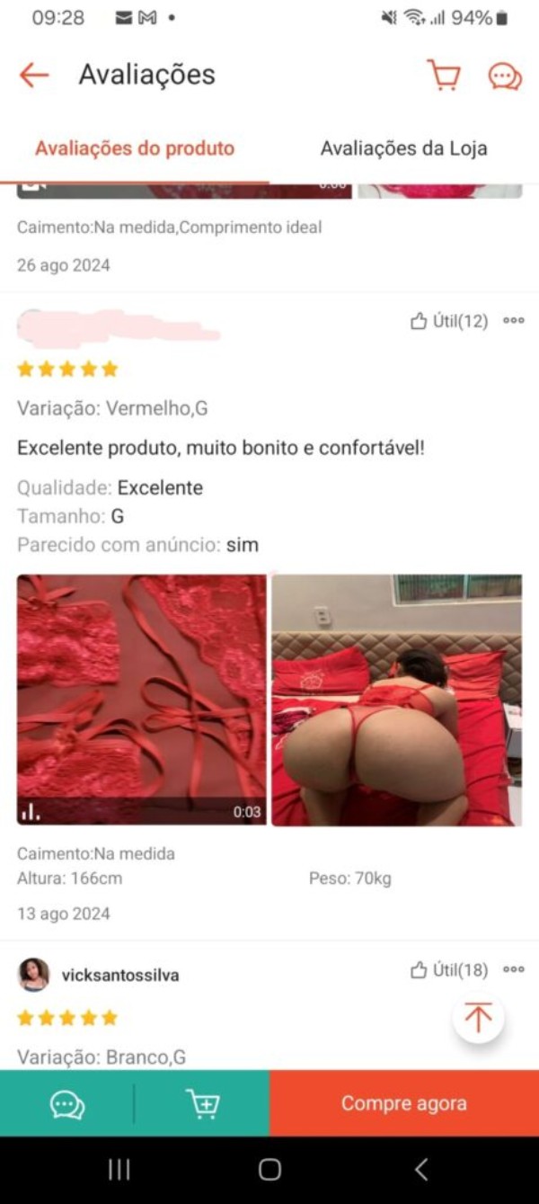 Foto 1 do Conto erotico: Minha esposa avaliando calcinhas na shopee