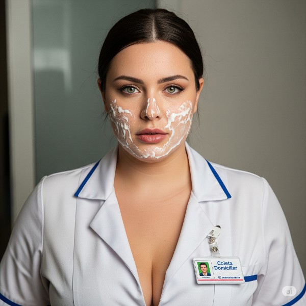 Foto 1 do Conto erotico: Me viu de uniforme de enfermeira e gozou na linha cara