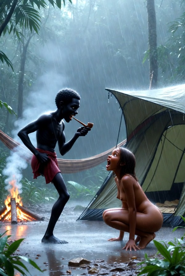 Foto 2 do Conto erotico: A Febre e o Abandono no meio da selva. Alucinando com o saci e sendo usada por ele.