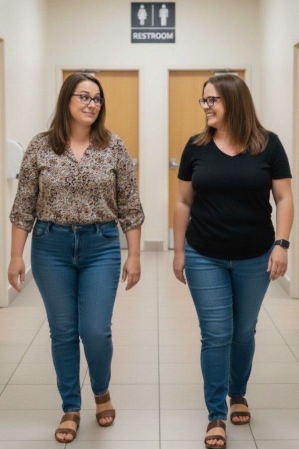 Foto 1 do Conto erotico: Elas na porta do banheiro