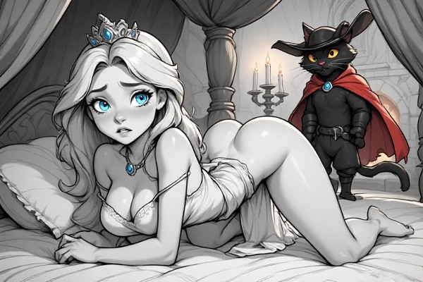 Foto 1 do Conto erotico: O Treinamento da Princesa — Um Conto de Fadas do Gato de Botas