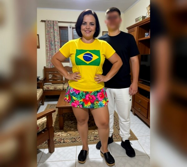 Foto 1 do Conto erotico: Jogo do Brasil, e sexo com meu filho.