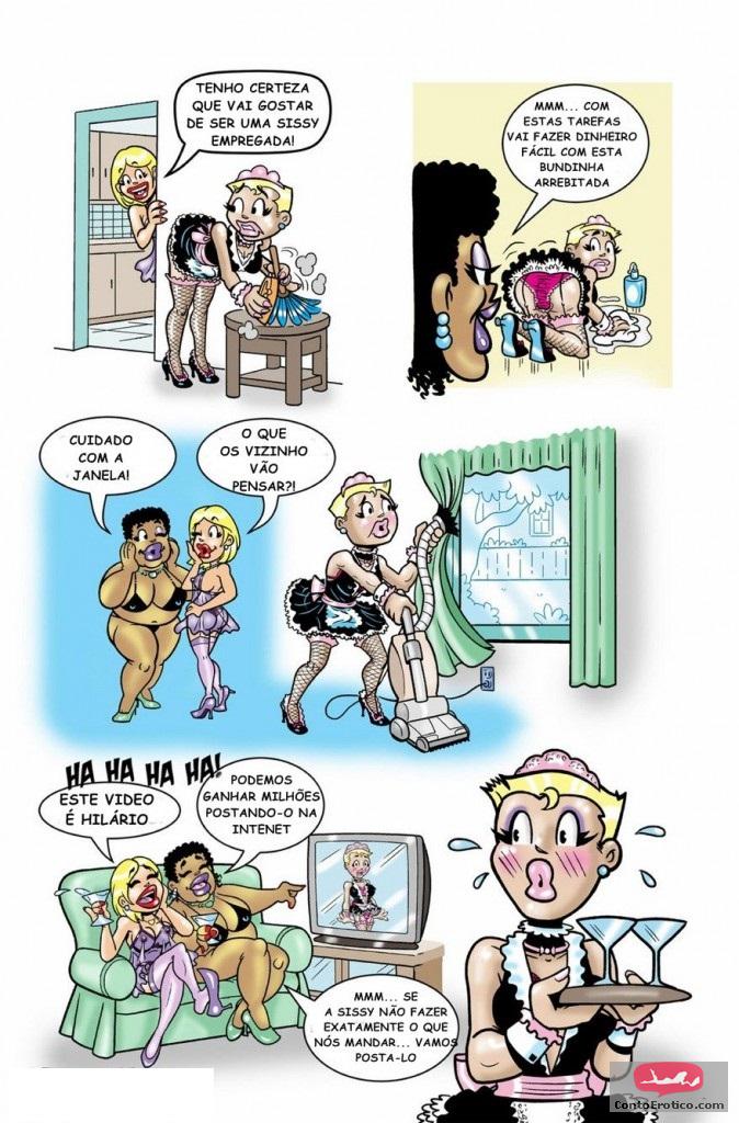 Quadrinho Erotico O Corninho Crossdress. Imagem 6