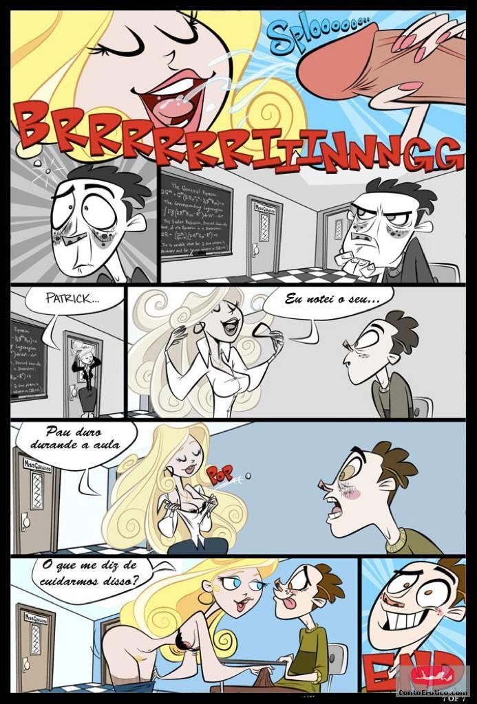 Quadrinho Erotico Tesão na professora puta e gostosa... Imagem 7