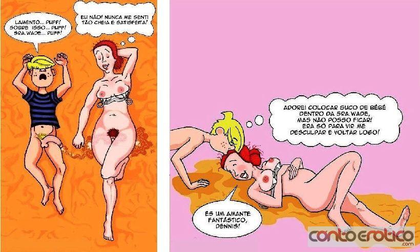 Quadrinho Erotico DENNIS - OS PERIGOS DA PUBERDADE - Parte 3/3 - Final Imagem 16
