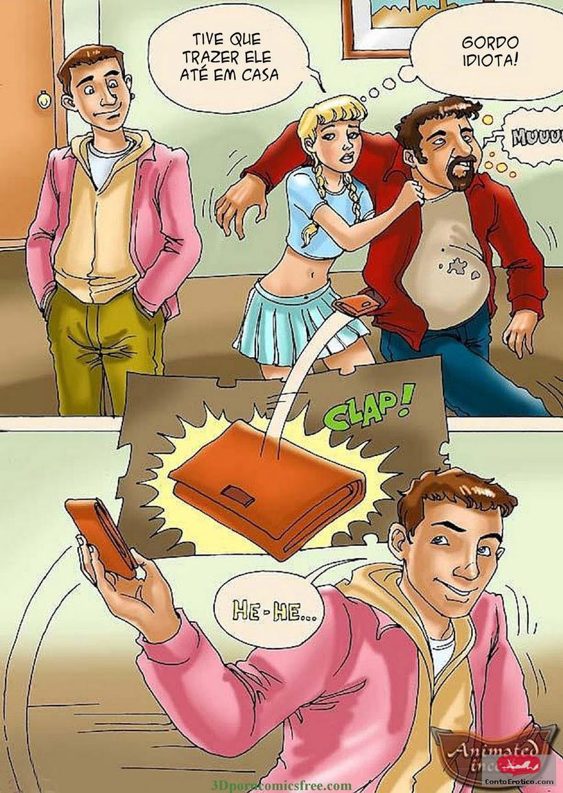 Quadrinho Erotico A RESSACA DO PAPAI Imagem 3
