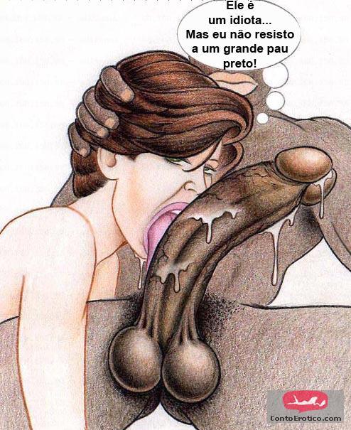 Quadrinho Erotico Sissy Boy and Big Black Cocks Imagem 11