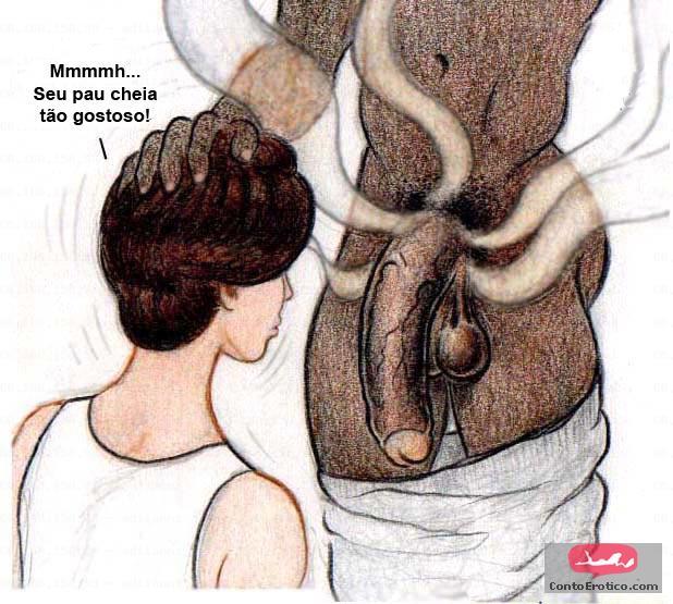 Quadrinho Erotico Sissy Boy and Big Black Cocks Imagem 13
