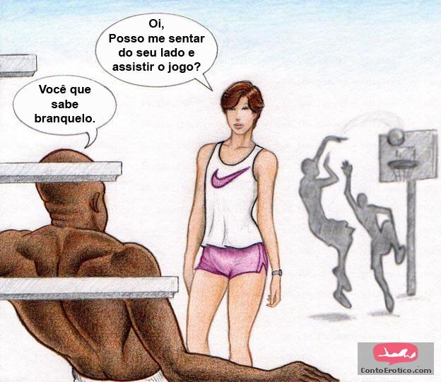 Quadrinho Erotico Sissy Boy and Big Black Cocks Imagem 2