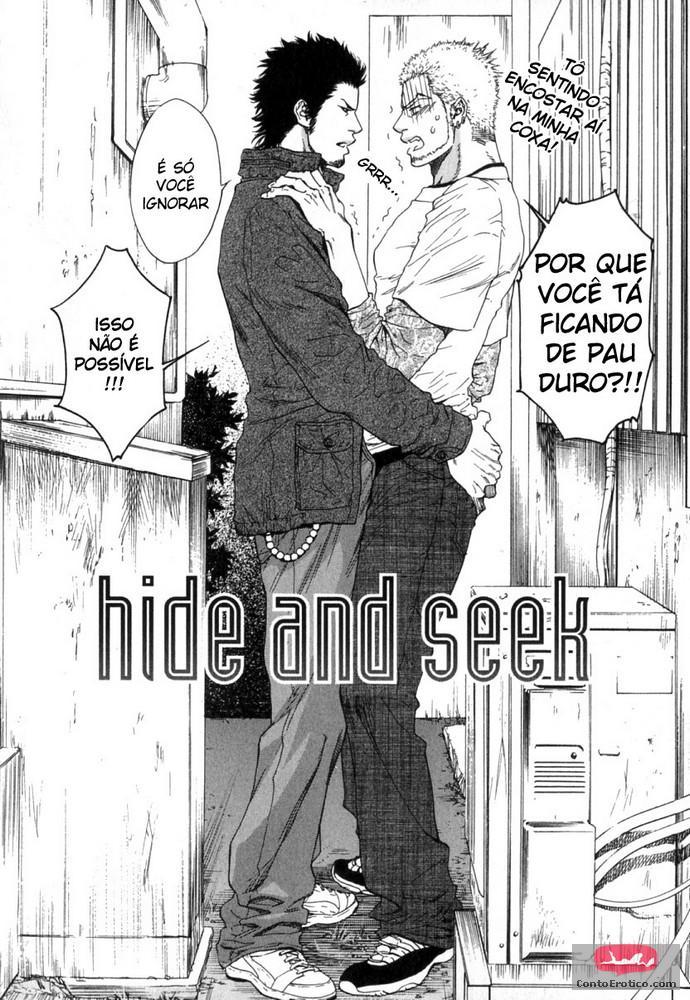Quadrinho Erotico ESCONDE-ESCONDE GAY Imagem 3