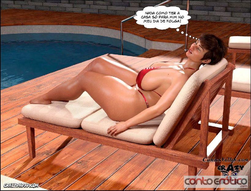 Quadrinho Erotico Dra Brandie - Na piscina - parte 01 Imagem 14