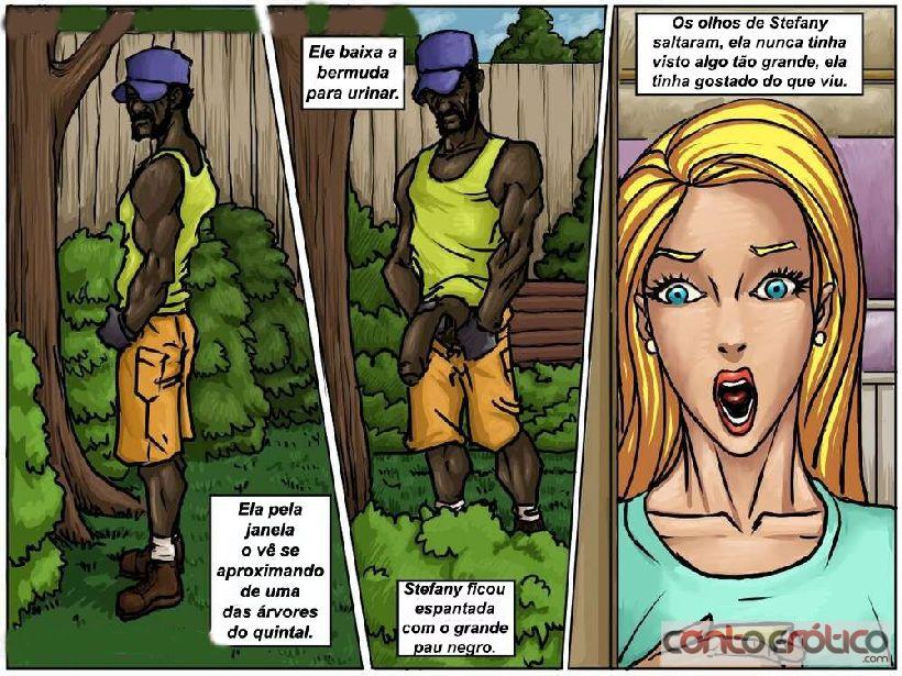 Quadrinho Erotico O jardineiro negro Imagem 2