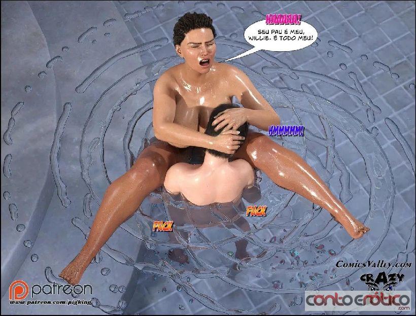 Quadrinho Erotico Dra Brandie - Na piscina - continua - parte 03 Imagem 5