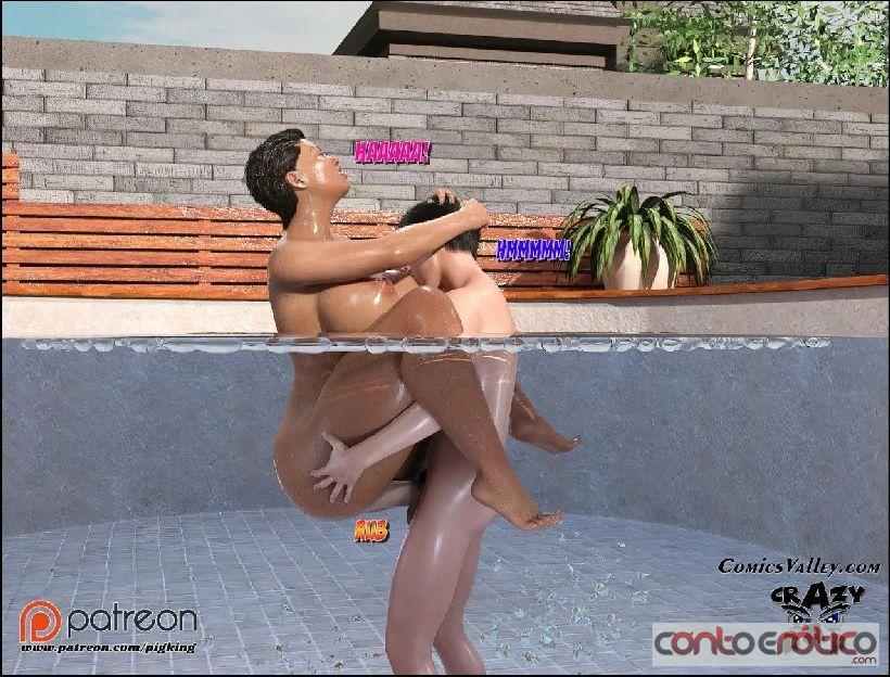 Quadrinho Erotico Dra Brandie - Na piscina - continua - parte 02 Imagem 12
