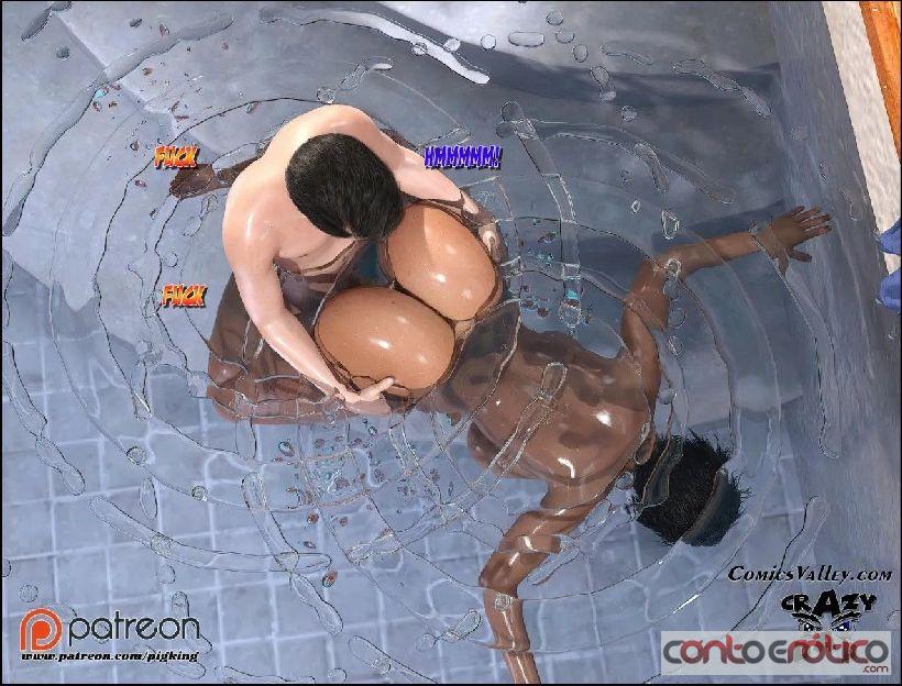 Quadrinho Erotico Dra Brandie - Na piscina - continua - parte 01 Imagem 16