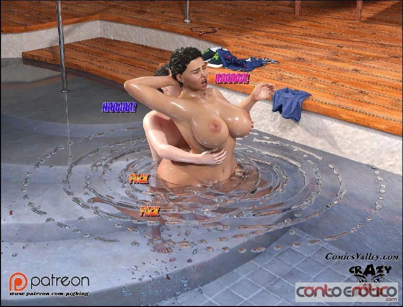 Quadrinho Erotico Dra Brandie - Na piscina - continua - parte 01 Imagem 2