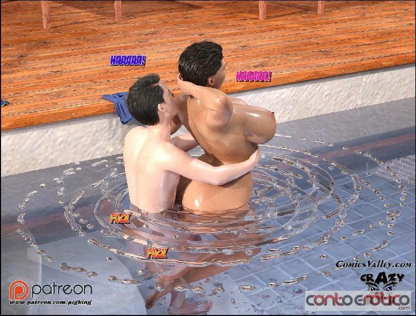 Quadrinho Erotico Dra Brandie - Na piscina - continua - parte 01 Imagem 4