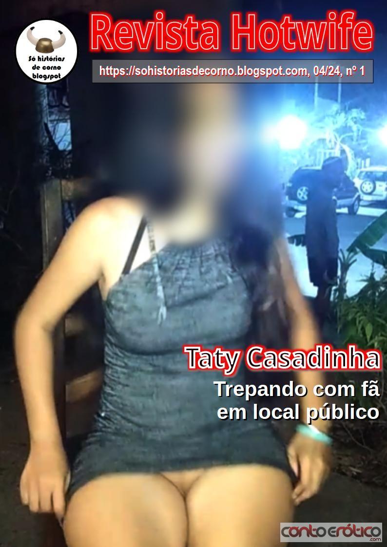 Quadrinho Erotico Revista Hotwife 1: Taty Casadinha trepando com fã em local público Imagem 1