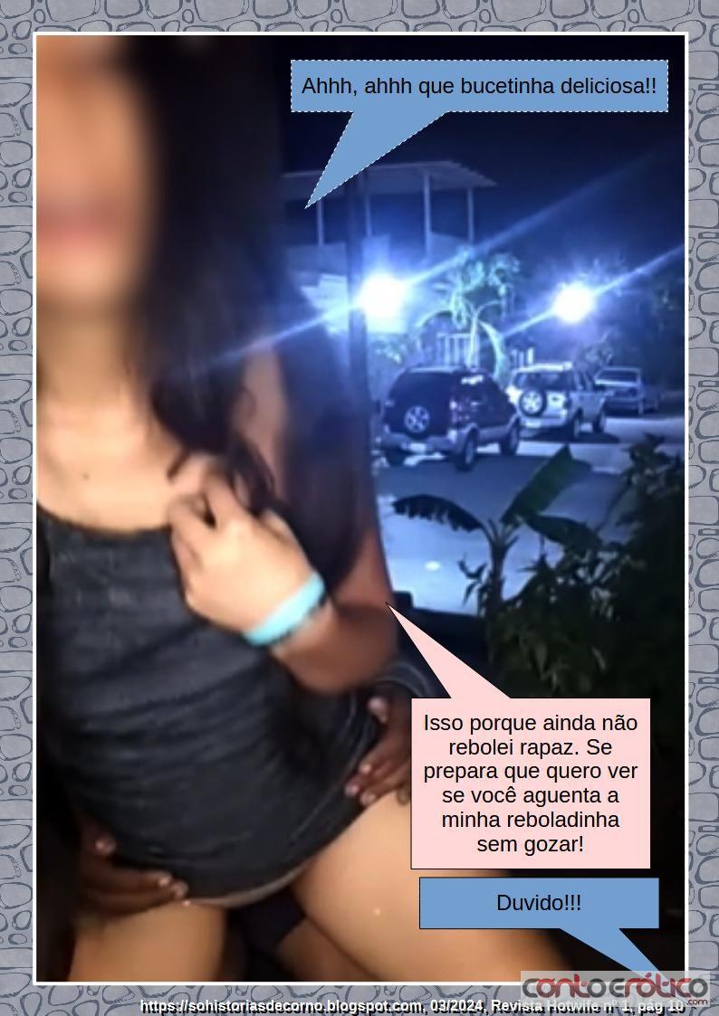 Quadrinho Erotico Revista Hotwife 1: Taty Casadinha trepando com fã em local público Imagem 10