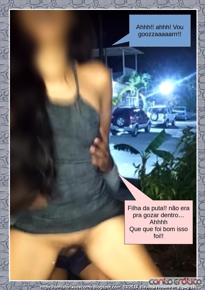 Quadrinho Erotico Revista Hotwife 1: Taty Casadinha trepando com fã em local público Imagem 11