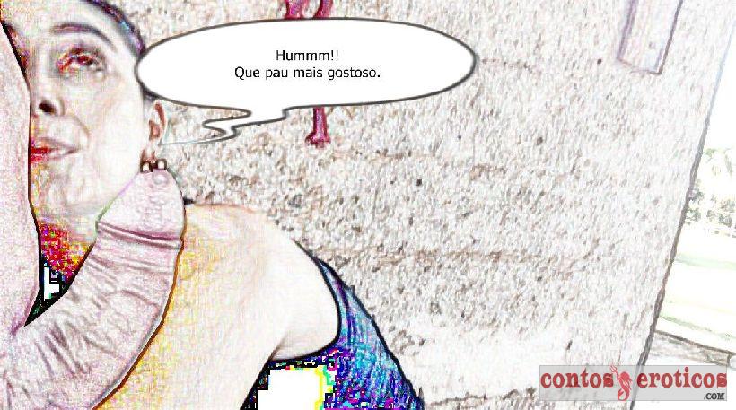 Quadrinho Erotico Veterinária Linda e Safada Apreciando o Pau Imagem 1