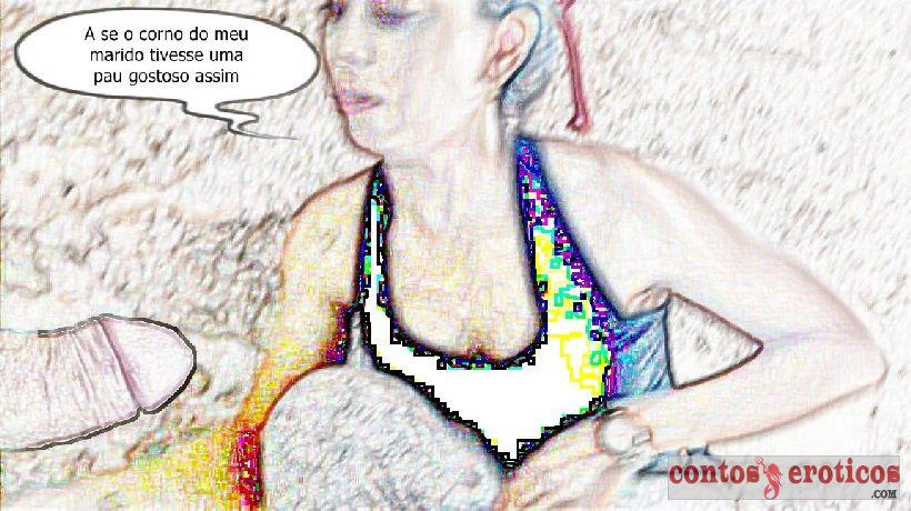 Quadrinho Erotico Veterinária Linda e Safada Apreciando o Pau Imagem 4