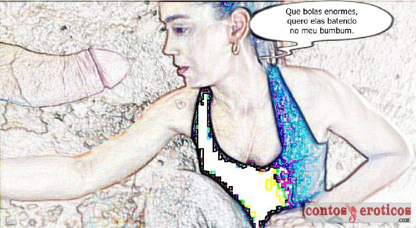 Quadrinho Erotico Veterinária Linda e Safada Apreciando o Pau Imagem 6