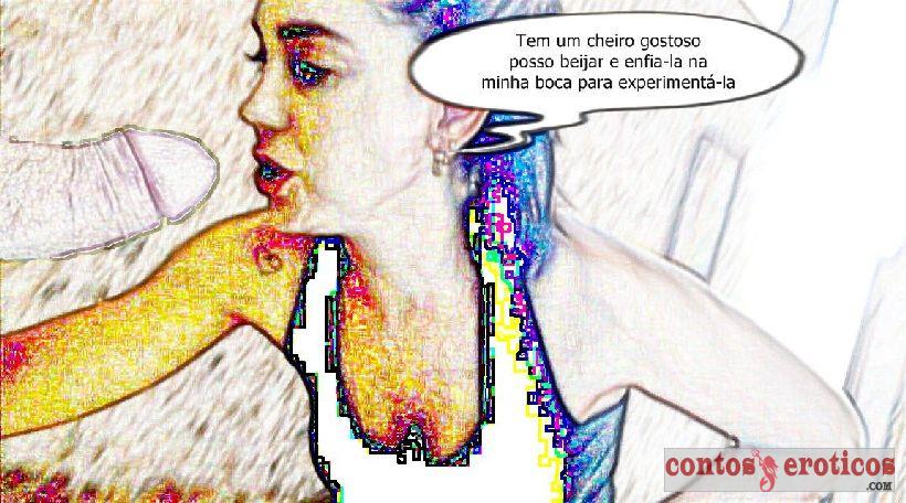 Quadrinho Erotico Veterinária Linda e Safada Apreciando o Pau Imagem 7