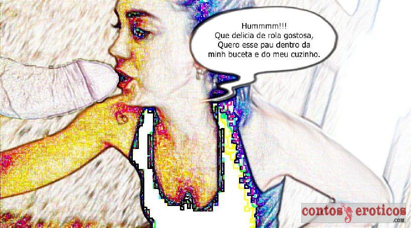 Quadrinho Erotico Veterinária Linda e Safada Apreciando o Pau Imagem 8