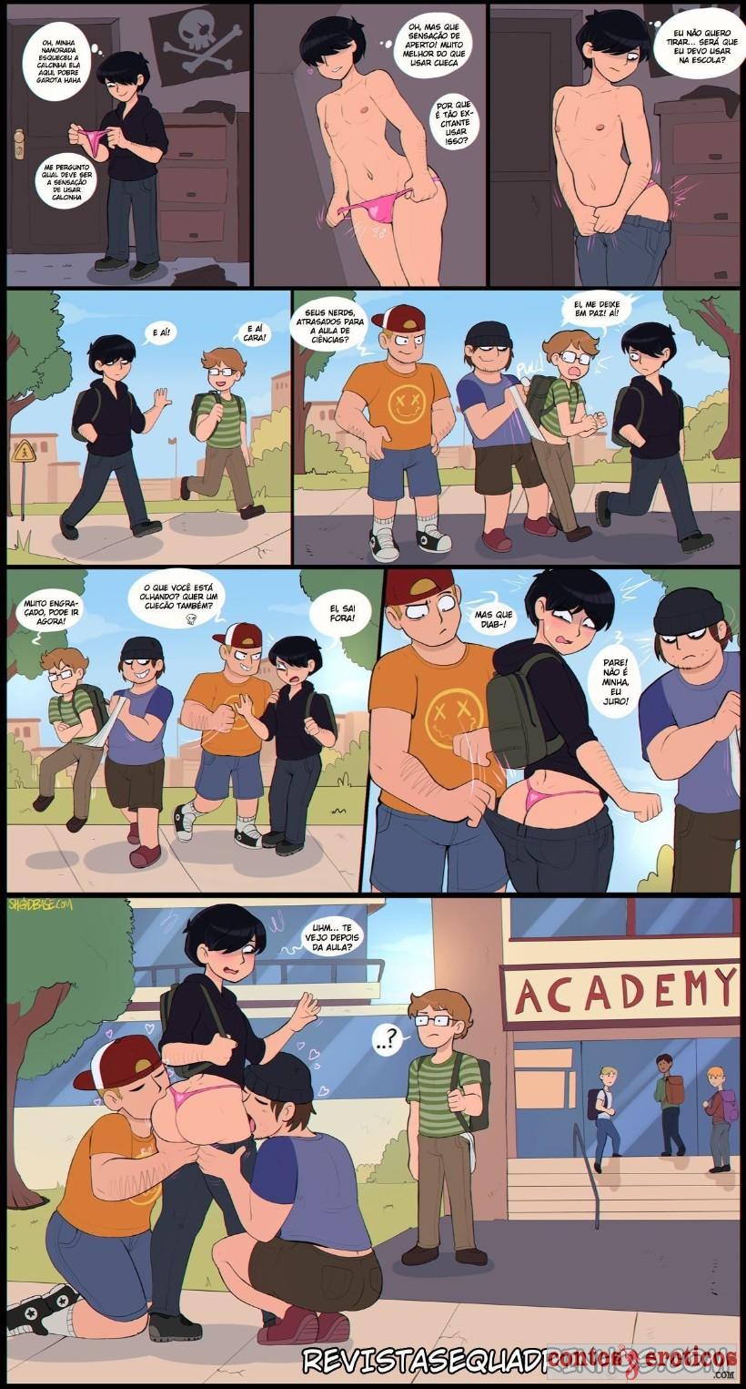Quadrinho Erotico Minha vida secreta de Crossdresser Imagem 1