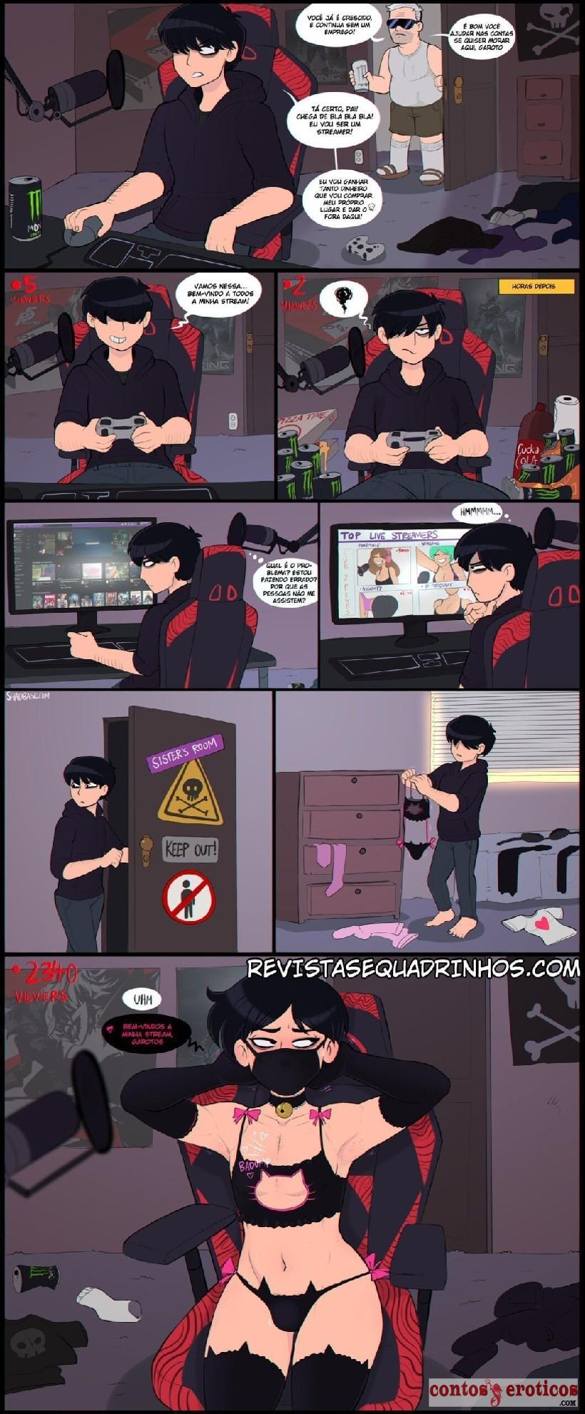Quadrinho Erotico Minha vida secreta de Crossdresser Imagem 2