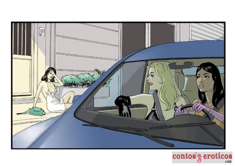 Quadrinho Erotico À mercê de duas mascaradas Imagem 18