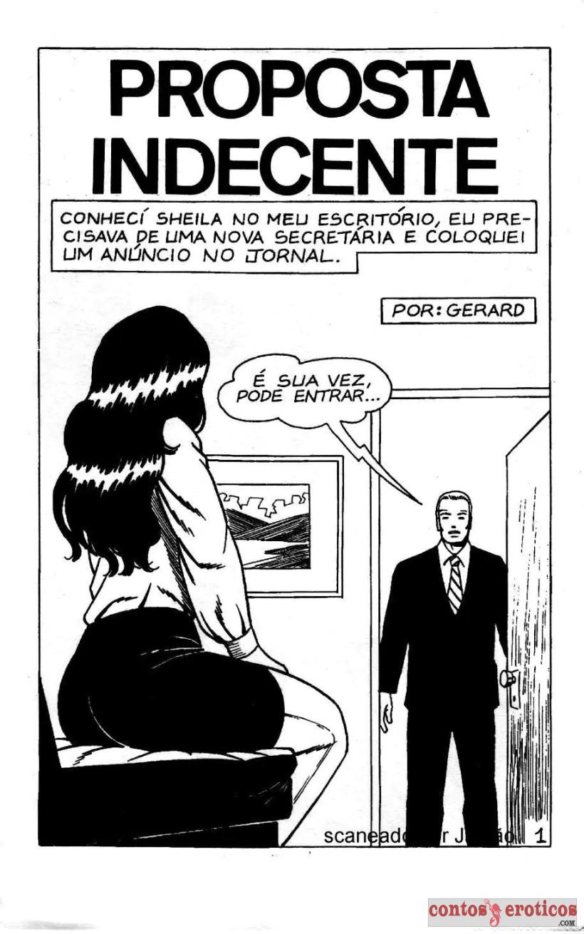 Quadrinho Erotico Proposta de Emprego que acaba em SEXO Imagem 2