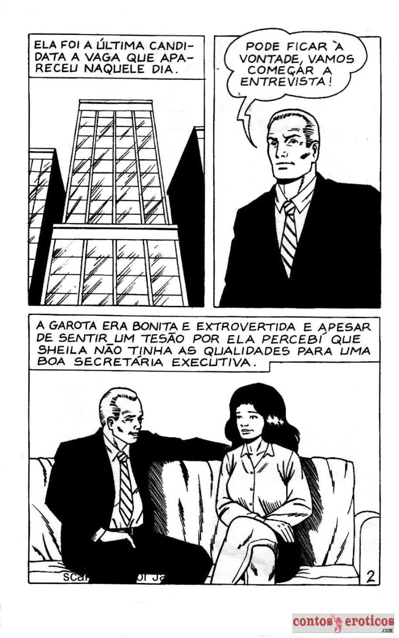 Quadrinho Erotico Proposta de Emprego que acaba em SEXO Imagem 3