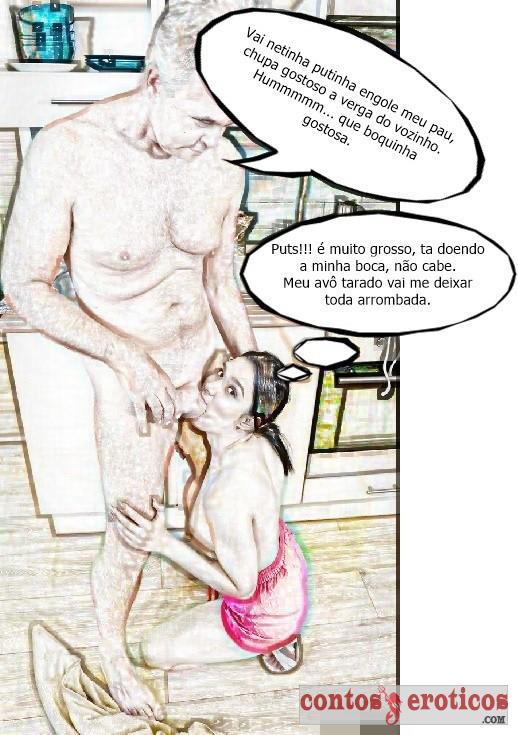 Quadrinho Erotico Fodendo a netinha Safada 1 Imagem 7