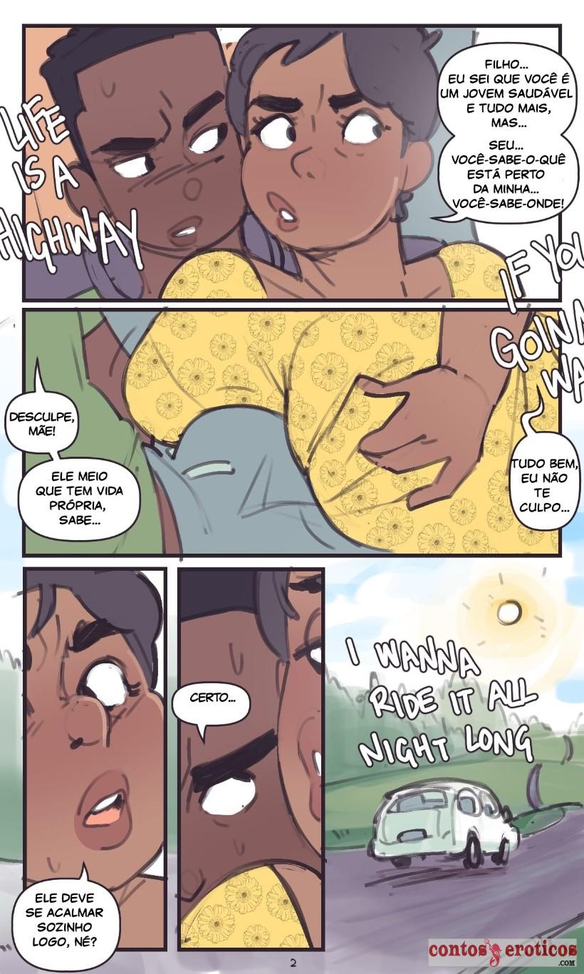 Quadrinho Erotico Montada no Banco Traseiro Imagem 3