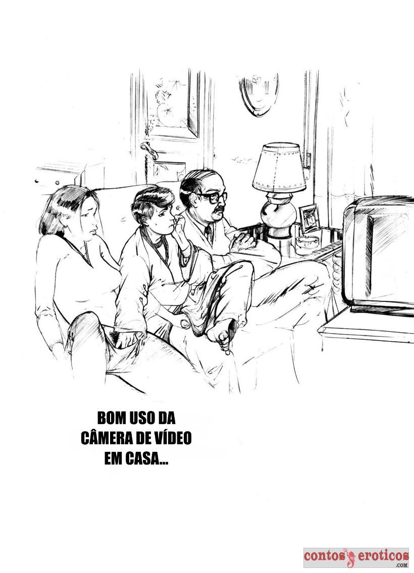 Quadrinho Erotico Bom Uso Da Câmera De Vídeo Em Casa... Imagem 1