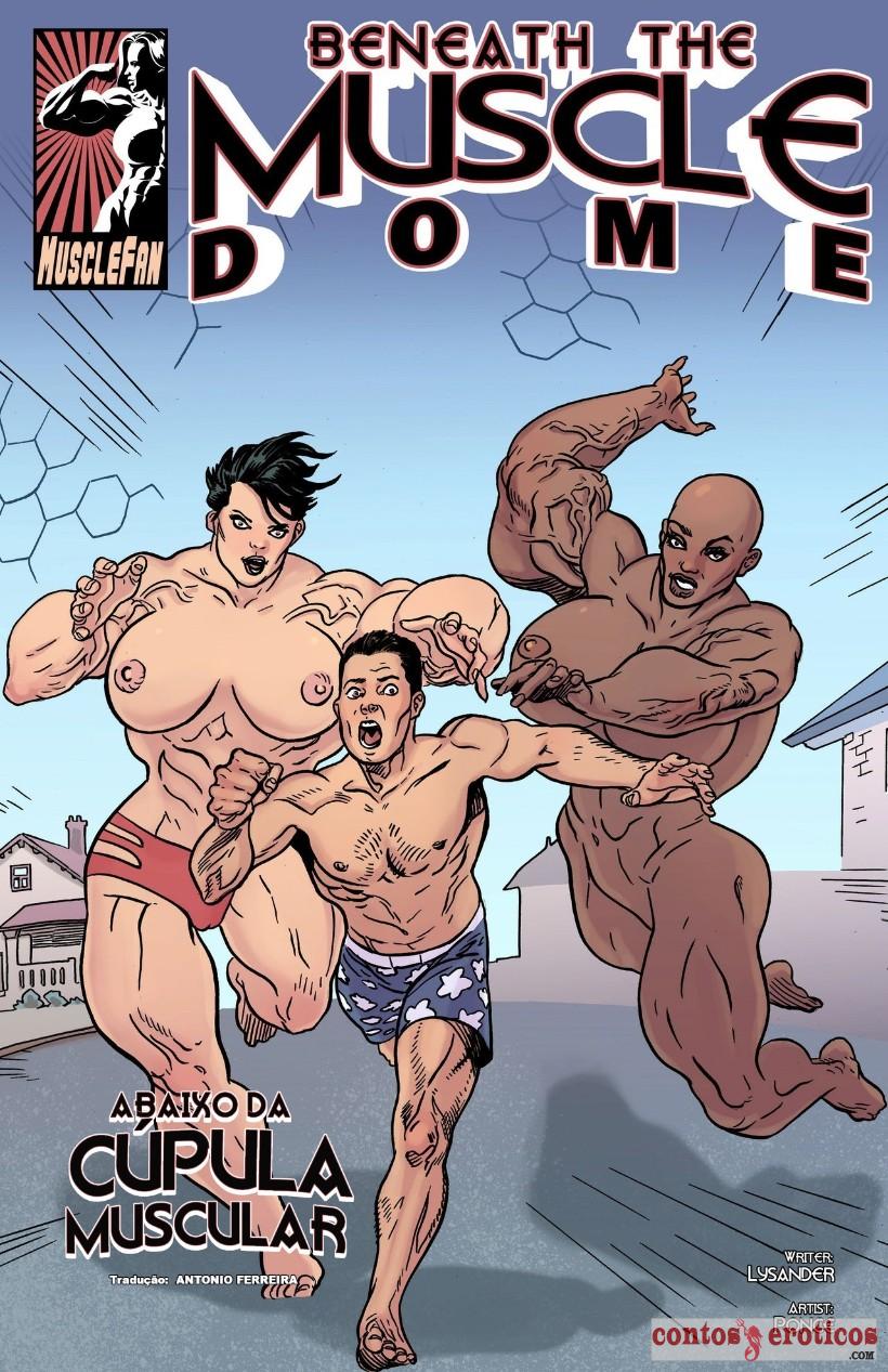 Quadrinho Erotico Abaixo da cúpula muscular Imagem 1
