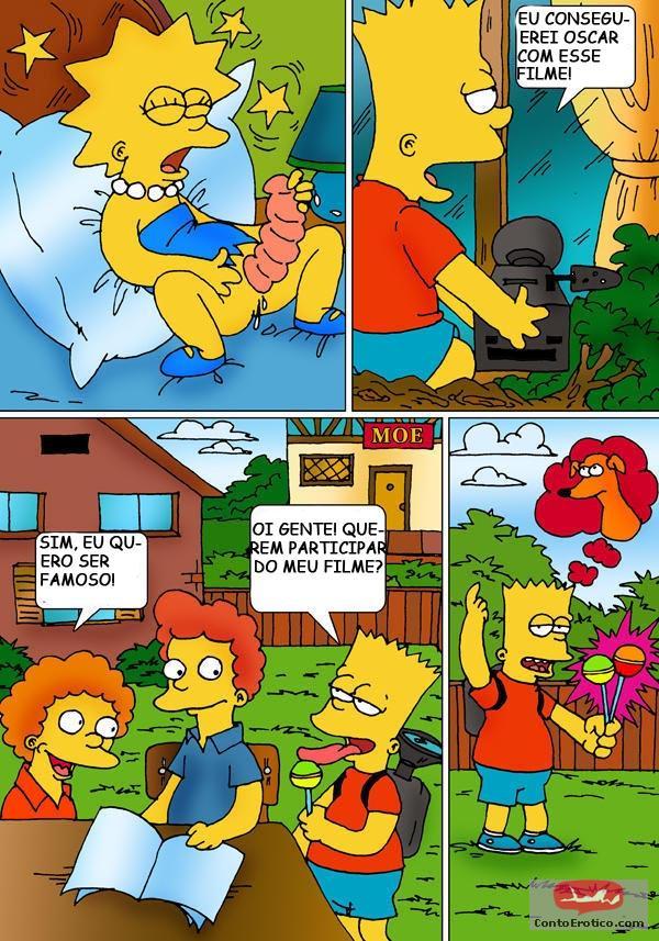 Quadrinho Erotico Os Simpsons (Bart Produtor Porno) Imagem 6