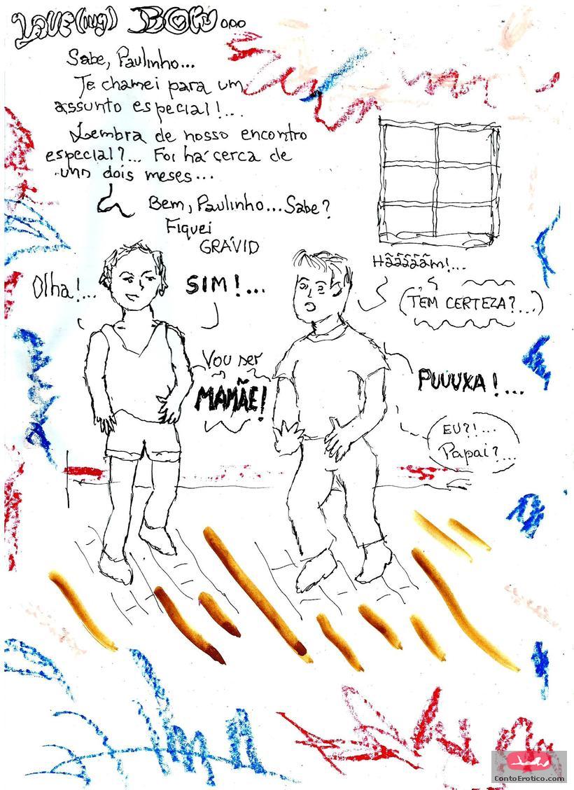 Quadrinho Erotico IDIOMAS DO AMOR ( GRAVIDEZAS )...BABY'S BOWS Imagem 1